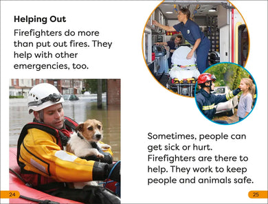 DK Super Readers Level 1 A Day in the Life of a Firefighter US - Hardback