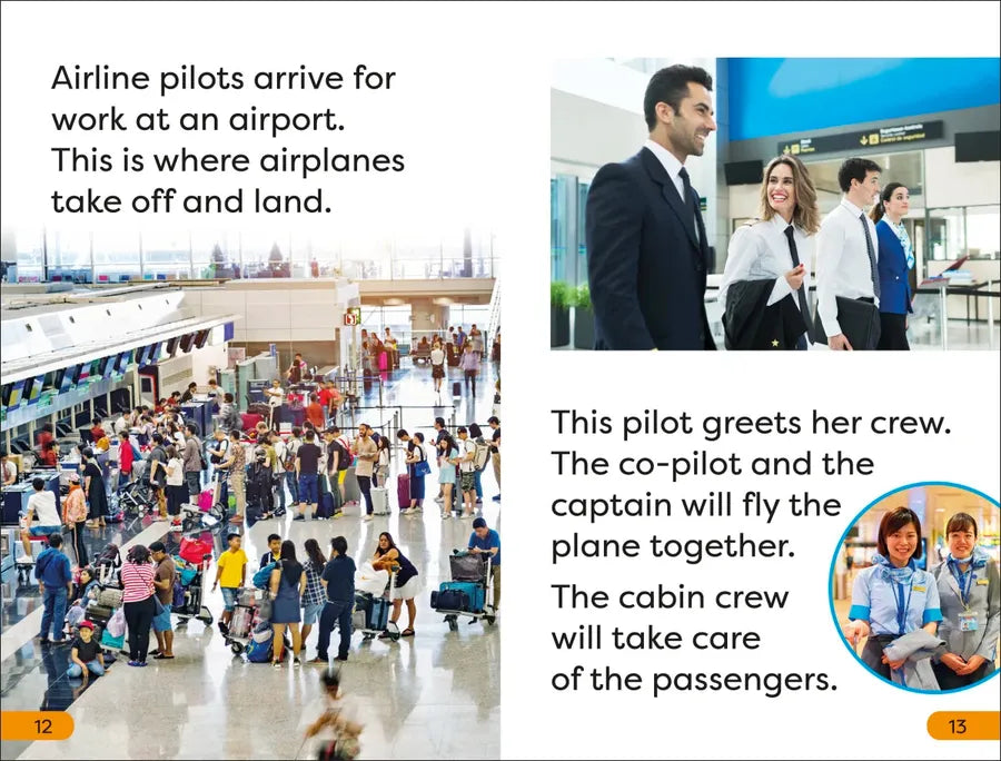 DK Super Readers Level 1 A Day in the Life of a Pilot US - Hardback