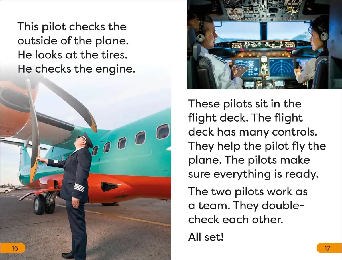 DK Super Readers Level 1 A Day in the Life of a Pilot US - Hardback