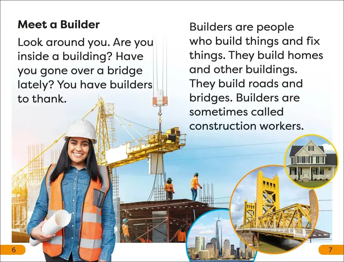 DK Super Readers Level 1 A Day in the Life of a Builder US - Hardback