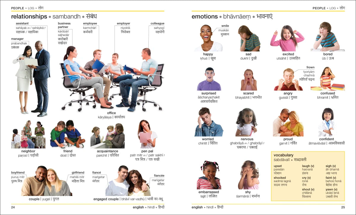 Hindi - English Bilingual Visual Dictionary US - Paperback / softback