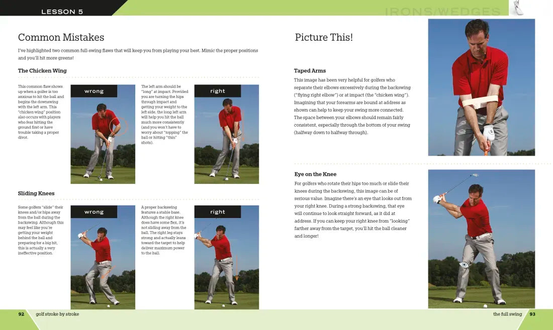 Golf Stroke by Stroke US - Hardback