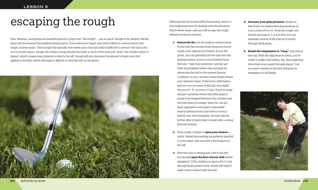 Golf Stroke by Stroke US - Hardback