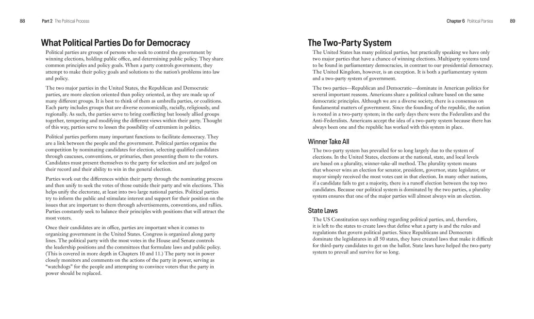U.S. Government and Politics Simplified US - Book