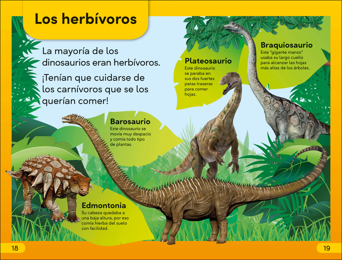 DK Super Readers Level 2 Spanish Translation Dinosaur Dinners - Cena para un dinosaurio interior 3 (ISBN 9780593966624)