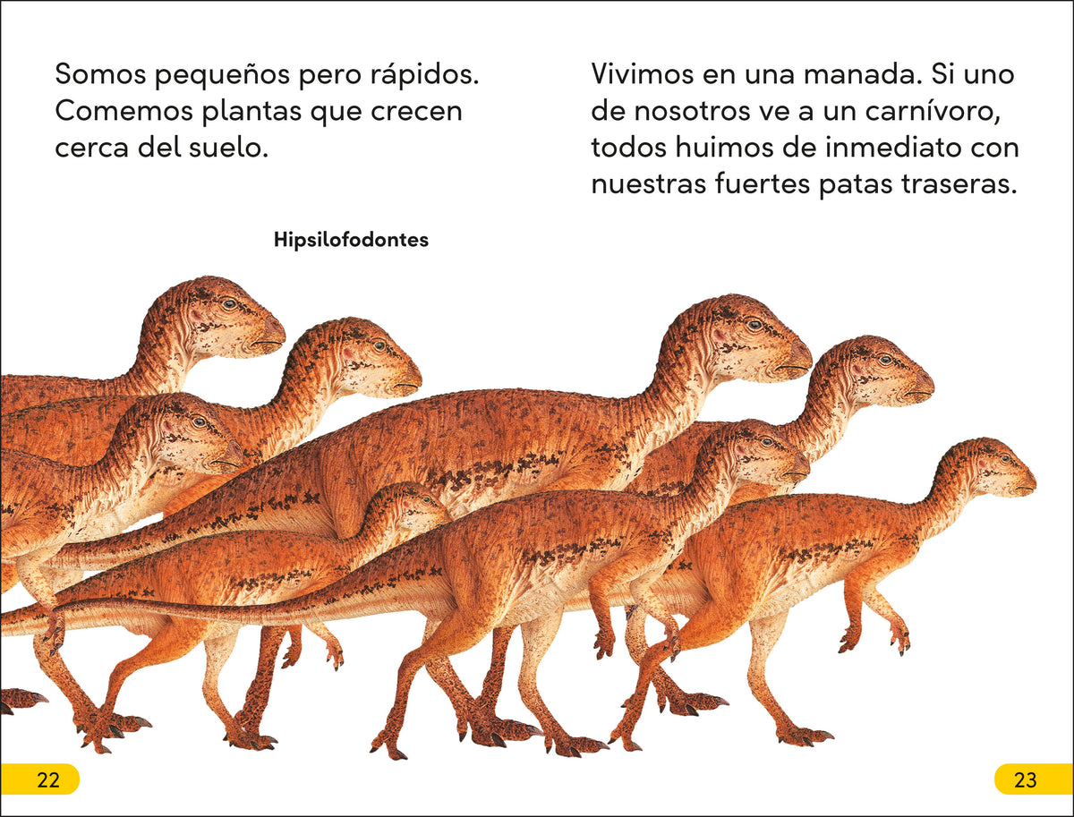 DK Super Readers Level 2 Spanish Translation Dinosaur Dinners - Cena para un dinosaurio interior 4 (ISBN 9780593966624)