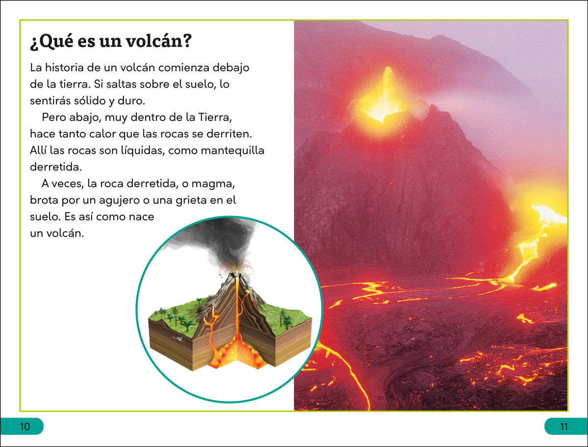 DK Super Readers Level 3 Spanish Translation Eruption - ¡Erupción! interior 1 (ISBN 9780593966648)