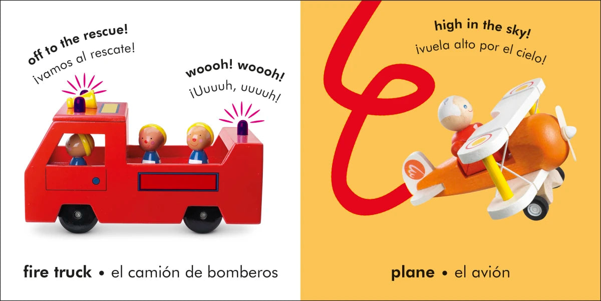 Bilingual Baby Touch and Feel Things That Go / Los transportes US - Board book