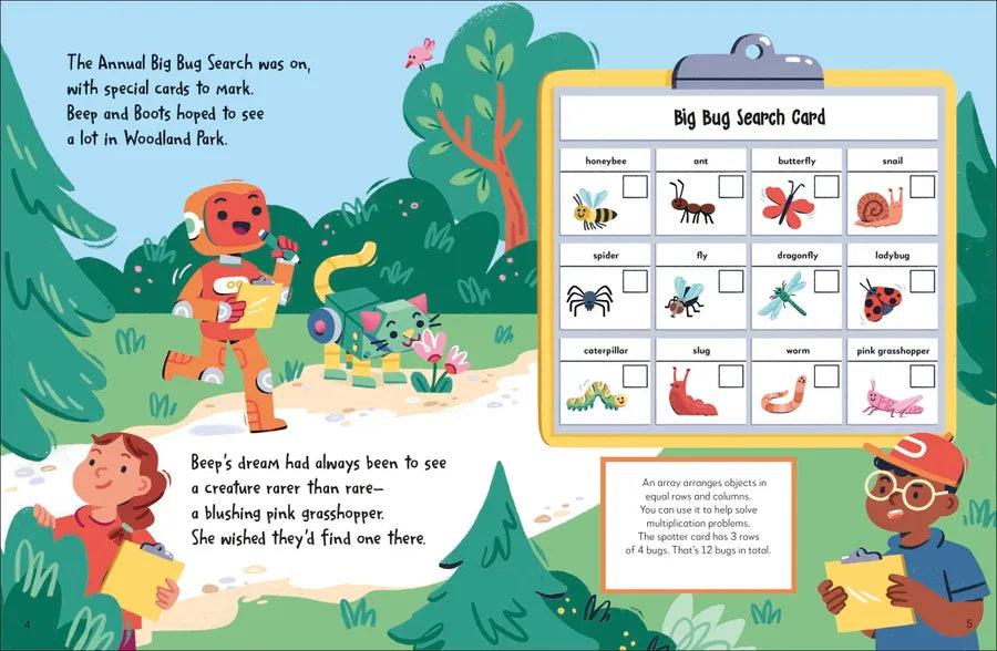 The Math Adventurers: Go Looking for Bugs US - Hardback
