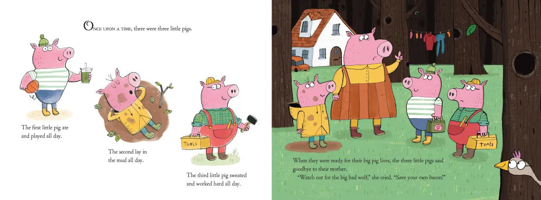 Professor Goose Debunks The Three Little Pigs CA - Hardback
