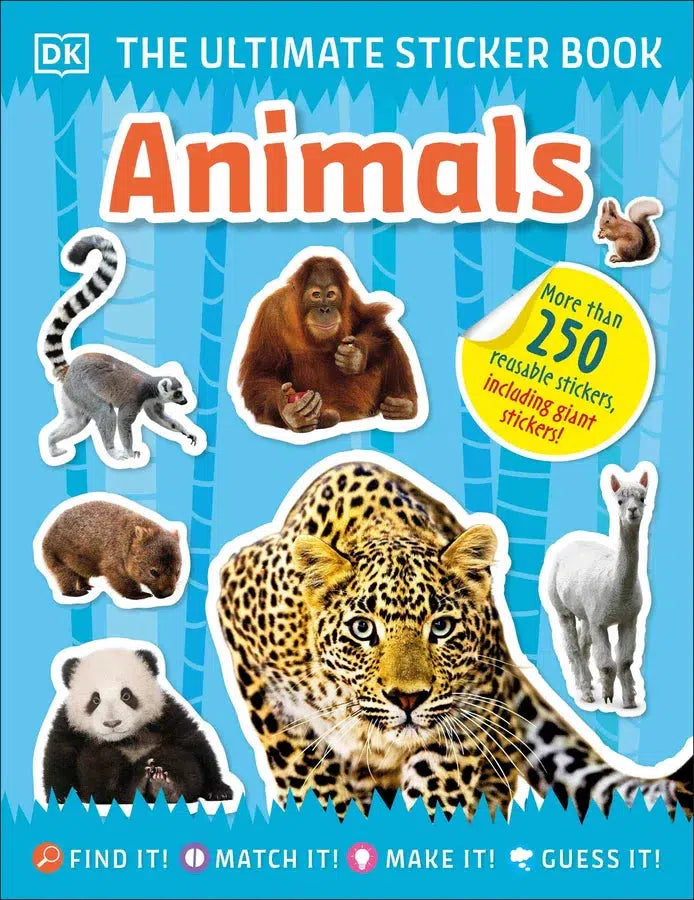 The Ultimate Sticker Book Animals-Children’s interactive and activity books and kits-買書書 BuyBookBook