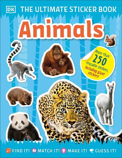 The Ultimate Sticker Book Animals-Children’s interactive and activity books and kits-買書書 BuyBookBook