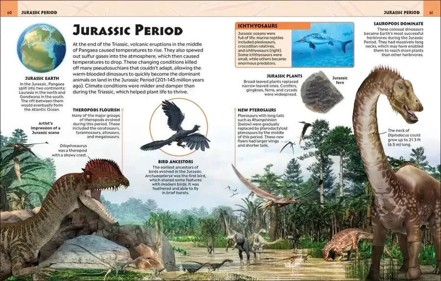 Extraordinary Dinosaurs and Other Prehistoric Life Visual Encyclopedia US - Hardback