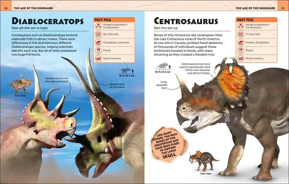 Extraordinary Dinosaurs and Other Prehistoric Life Visual Encyclopedia US - Hardback