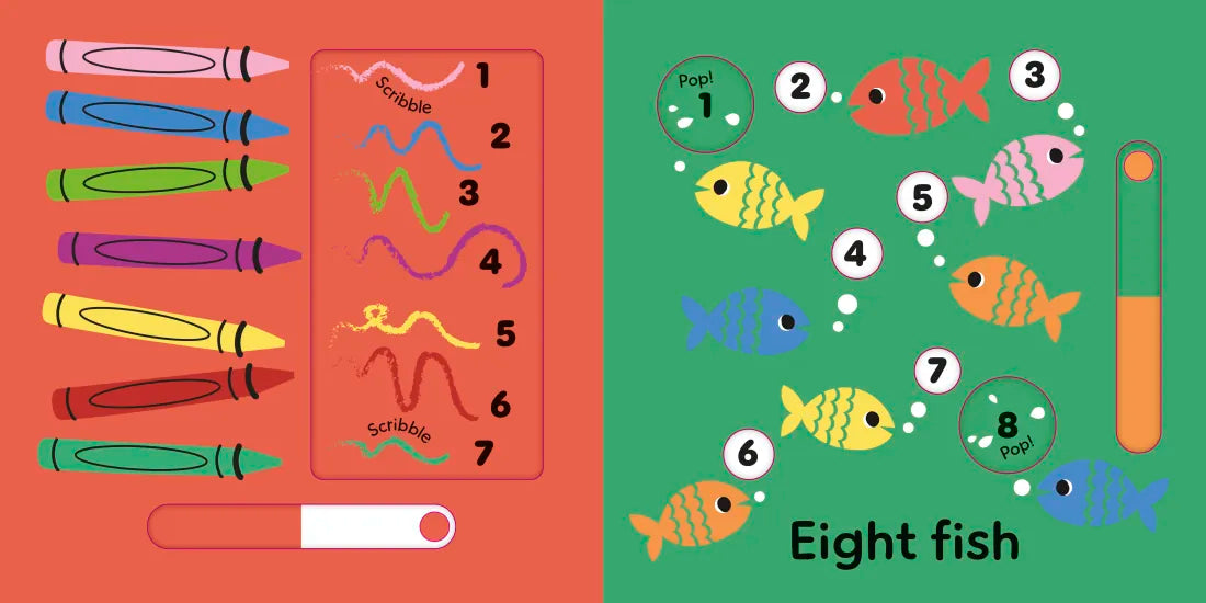 Slide and Seek Numbers US - Board book