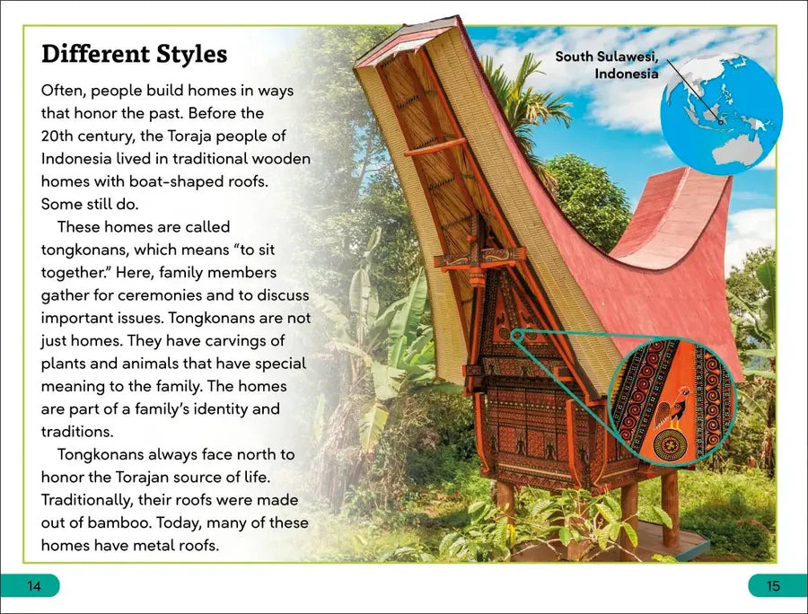 DK Super Readers Level 3 Homes Around the World US - Hardback