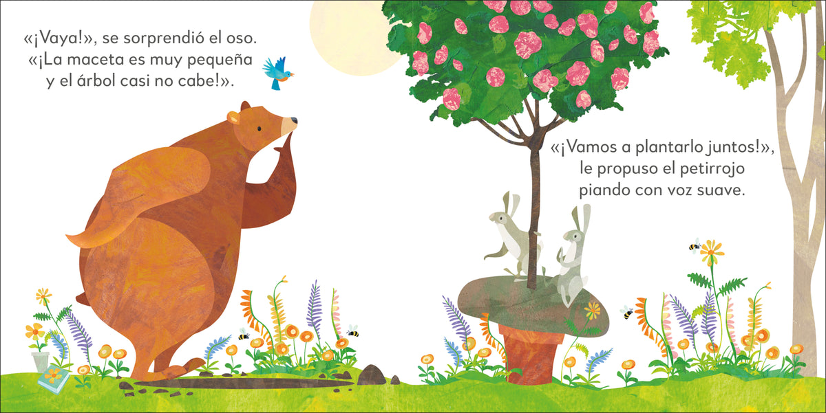 El oso generoso (Jonny Lambert's Bear and Bird) interior 2 (ISBN 9780744079166)