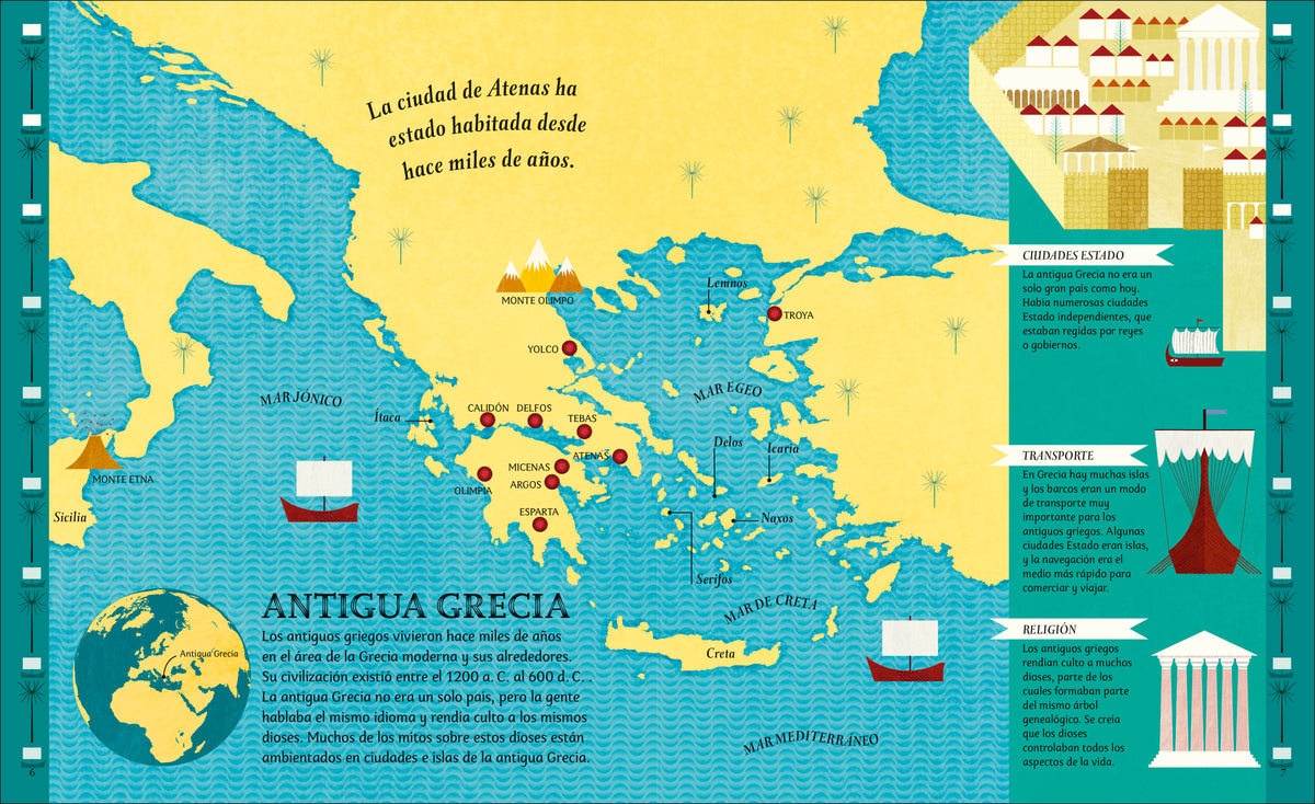 Mitos griegos (Greek Myths) interior 1 (ISBN 9780744079210)