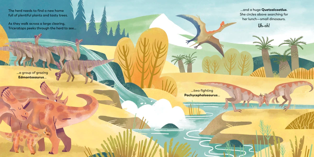 A Dinosaur's Day: Triceratops Follows Its Herd US - Hardback