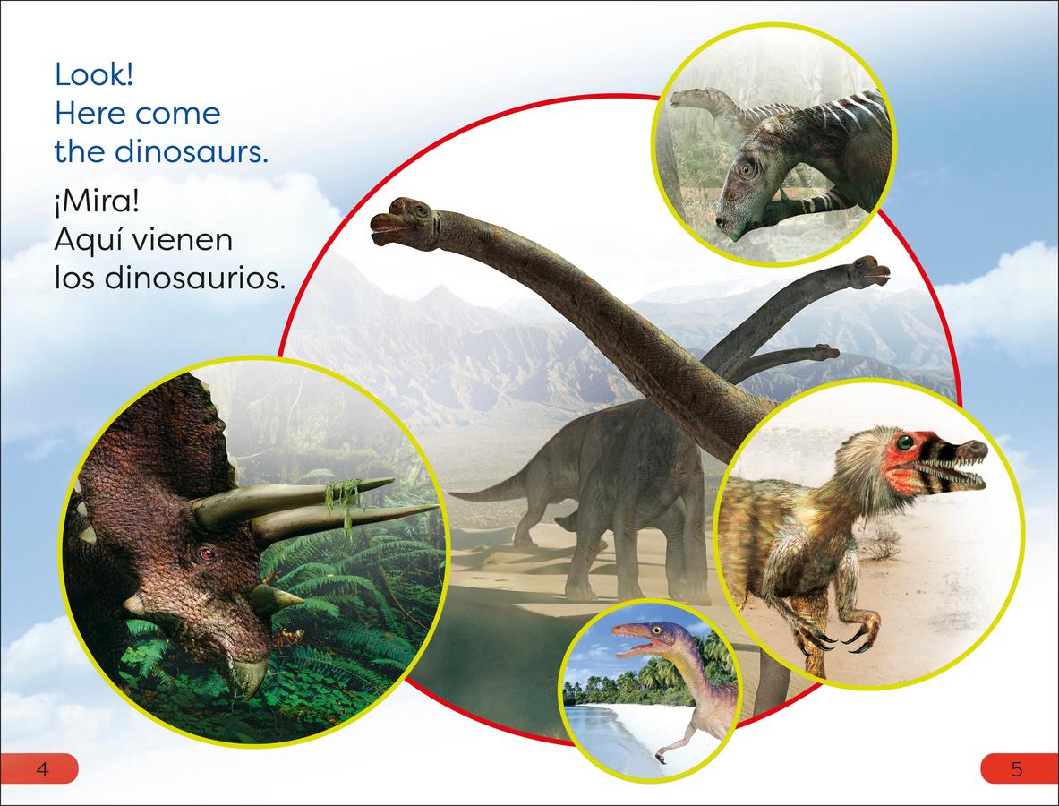 DK Super Readers Pre-Level English-Spanish Bilingual Meet the Dinosaurs – Conoce los dinosaurios US - Hardback