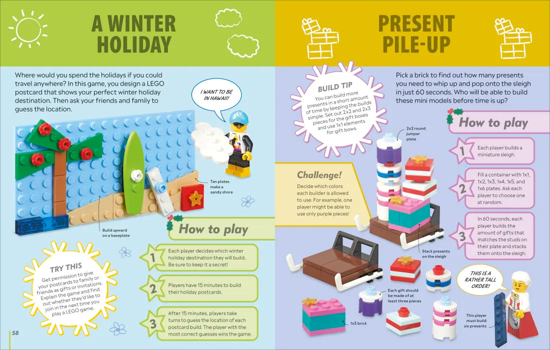 The LEGO Holiday Games Book US - Multiple-component retail product