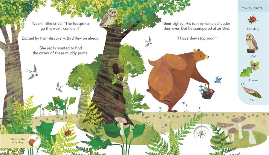 Jonny Lambert’s Bear and Bird: Find a Footprint US - Hardback