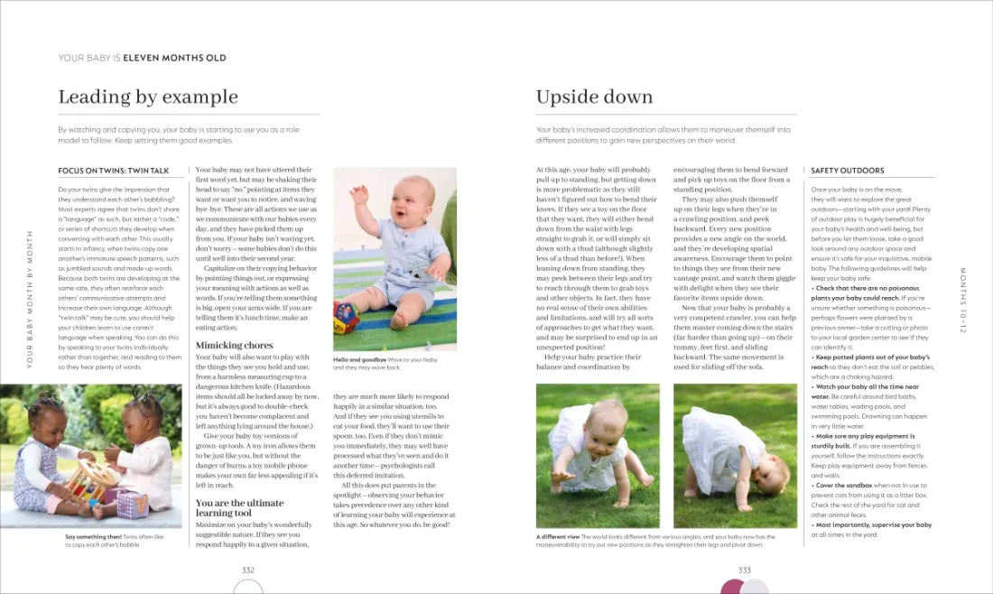 The Month-by-Month Baby Book US - Hardback