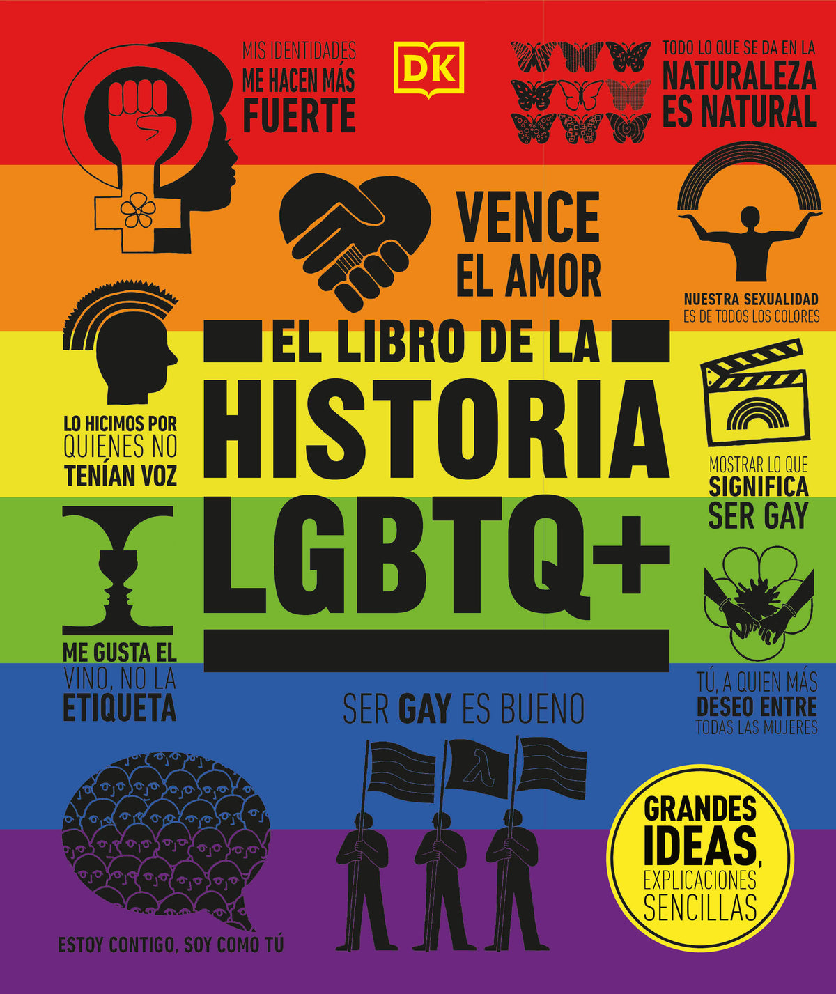 El libro de la historia LGBTQ+ (The LGBTQ + History Book) cover (ISBN 9780744089097)