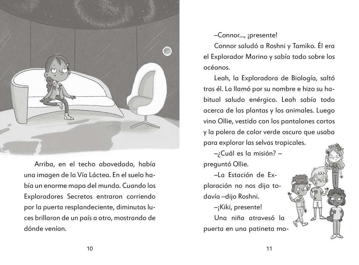 Los Exploradores Secretos y la caida del cometa (Secret Explorers Comet Collision) interior 1 (ISBN 9780744089172)