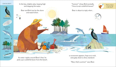 Jonny Lambert’s Bear and Bird Explore the Seashore US - Hardback
