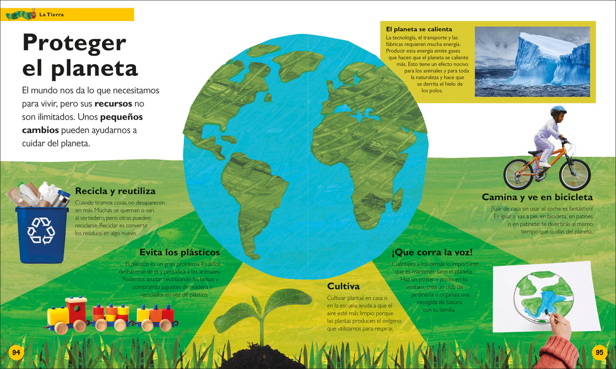 La oruga muy hambrienta (The Very Hungry Caterpillar's Very First Encyclopedia) interior 4 (ISBN 9780744092127)