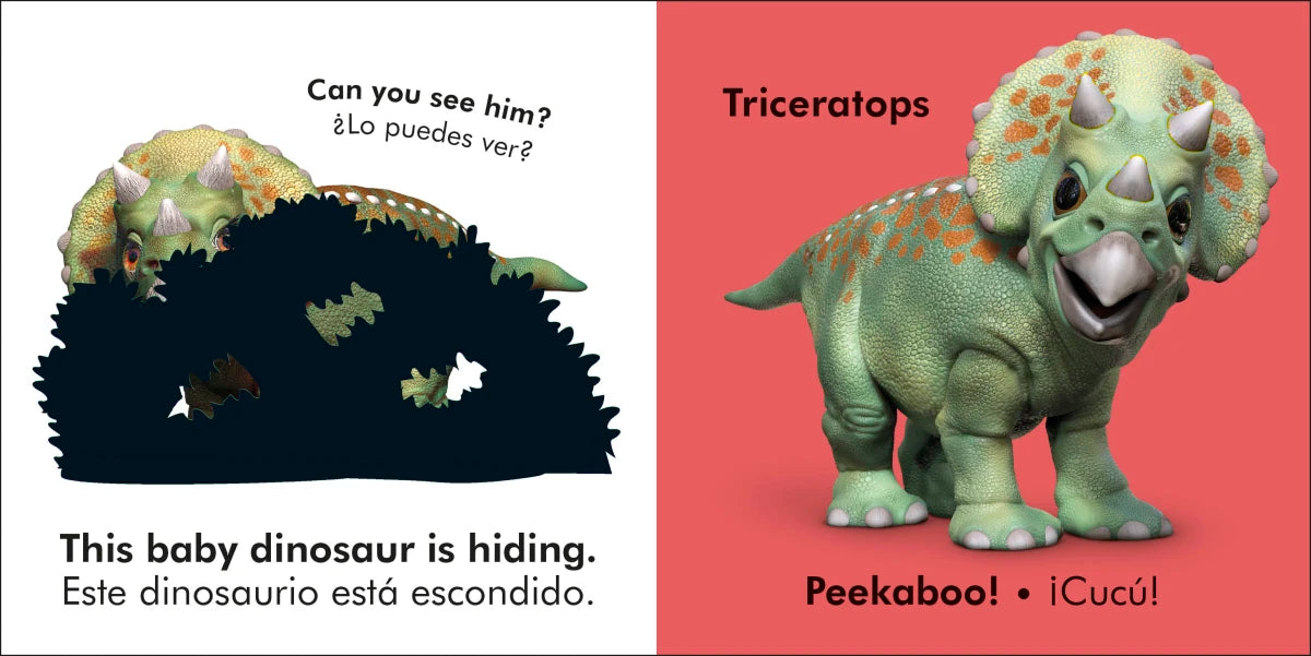 Bilingual Baby Touch and Feel Baby Dinosaur - Los dinosaurios bebé US - Board book