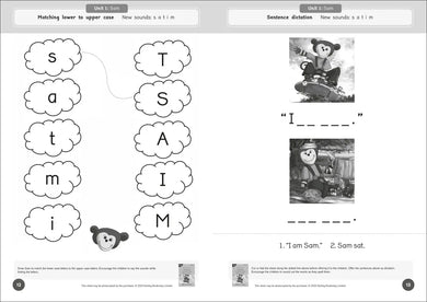 Phonic Books Dandelion Readers Reading and Writing Activities Set 1 Units 1-10 Sam (Alphabet Code Blending 4 and 5 Sound Words) US - Paperback / softback