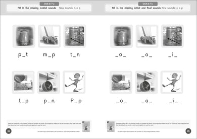 Phonic Books Dandelion Readers Reading and Writing Activities Set 1 Units 1-10 Sam (Alphabet Code Blending 4 and 5 Sound Words) US - Paperback / softback
