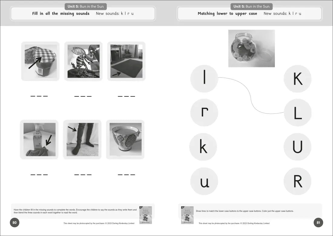 Phonic Books Dandelion Readers Reading and Writing Activities Set 1 Units 1-10 Sam (Alphabet Code Blending 4 and 5 Sound Words) US - Paperback / softback