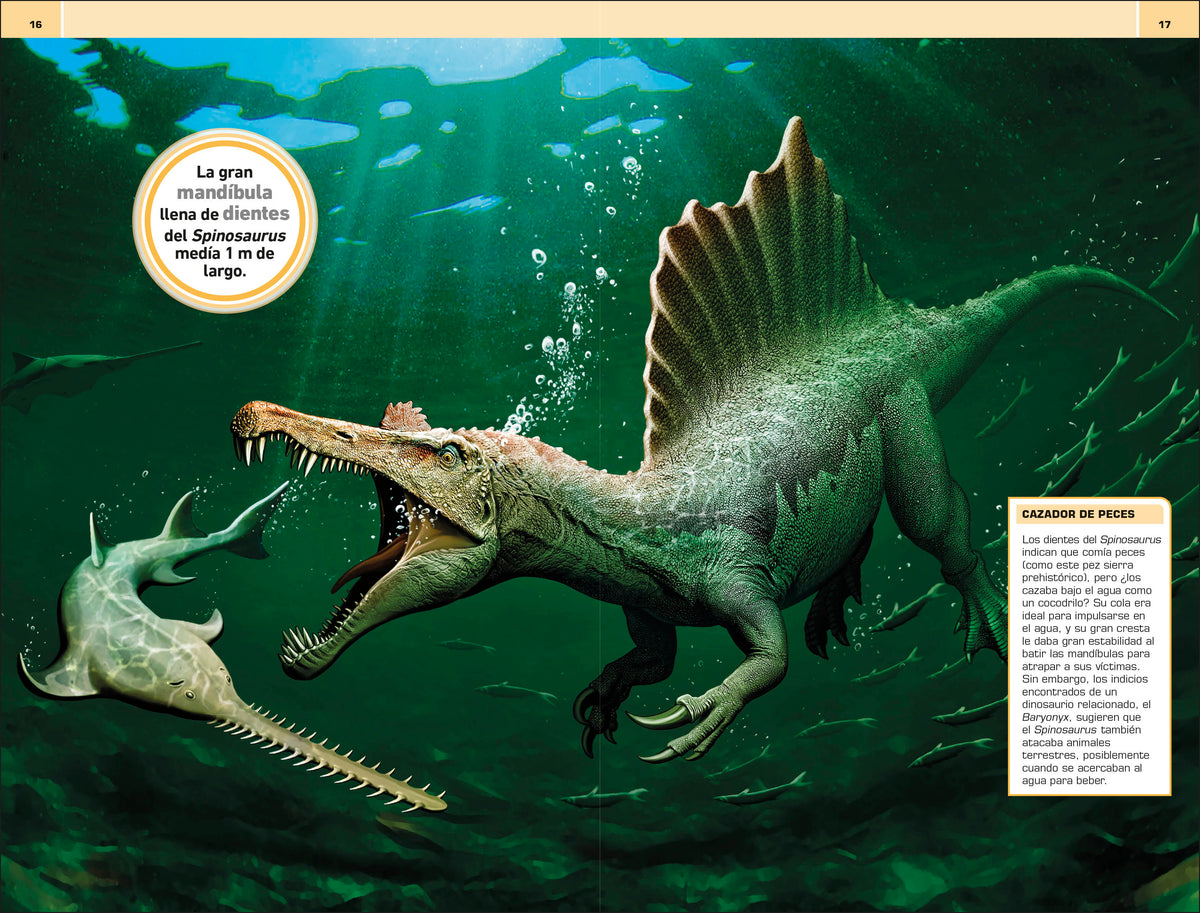 Dinosaurios: 1000 curiosidades increíble (1,000 Amazing Dinosaurs Facts) interior 1 (ISBN 9780744094749)