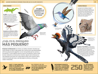 Dinosaurios: 1000 curiosidades increíble (1,000 Amazing Dinosaurs Facts) interior 4 (ISBN 9780744094749)