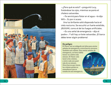 DK Super Readers Level 3 Spanish Translation Titanic - El Titanic interior 1 (ISBN 9780744094978)
