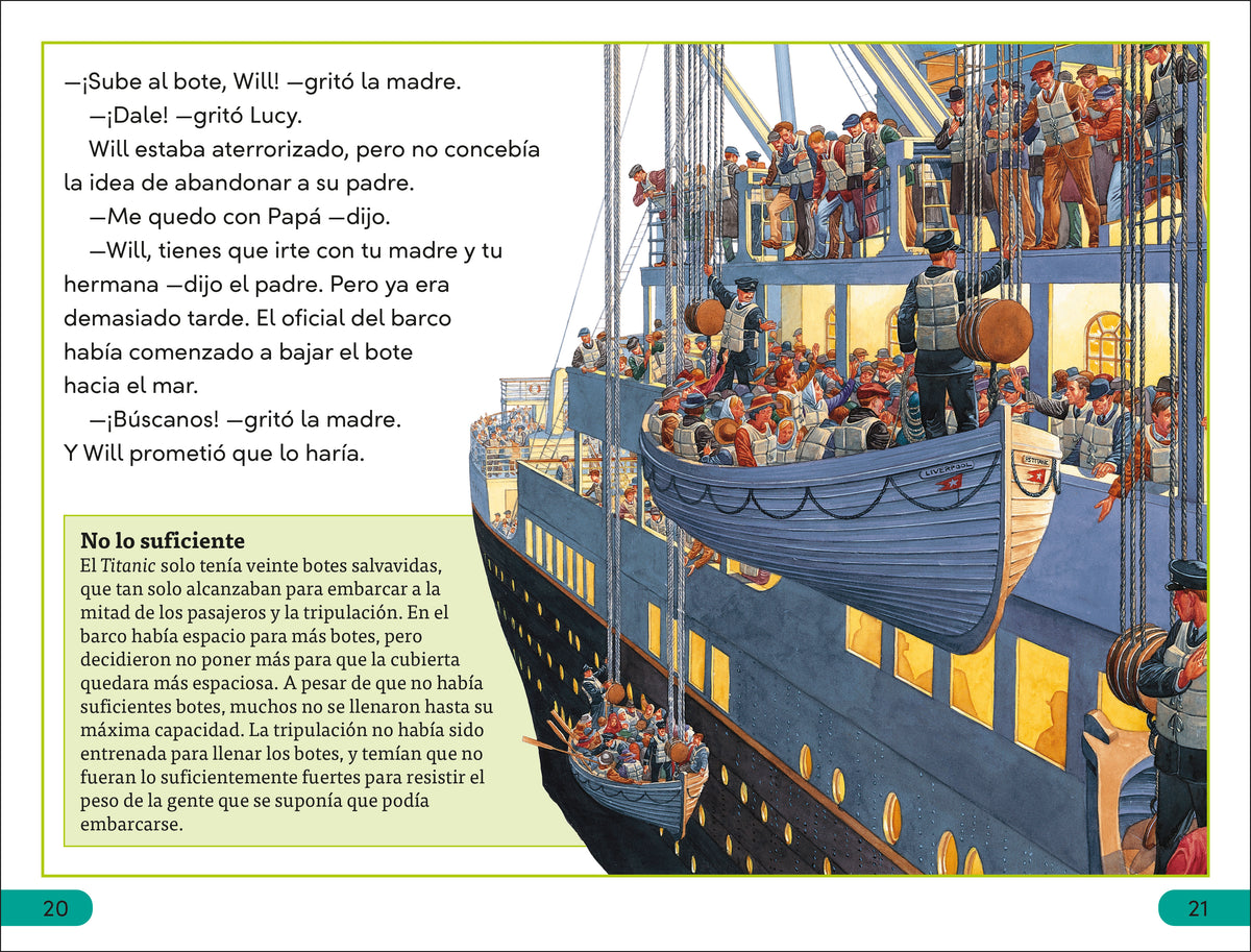 DK Super Readers Level 3 Spanish Translation Titanic - El Titanic interior 2 (ISBN 9780744094978)