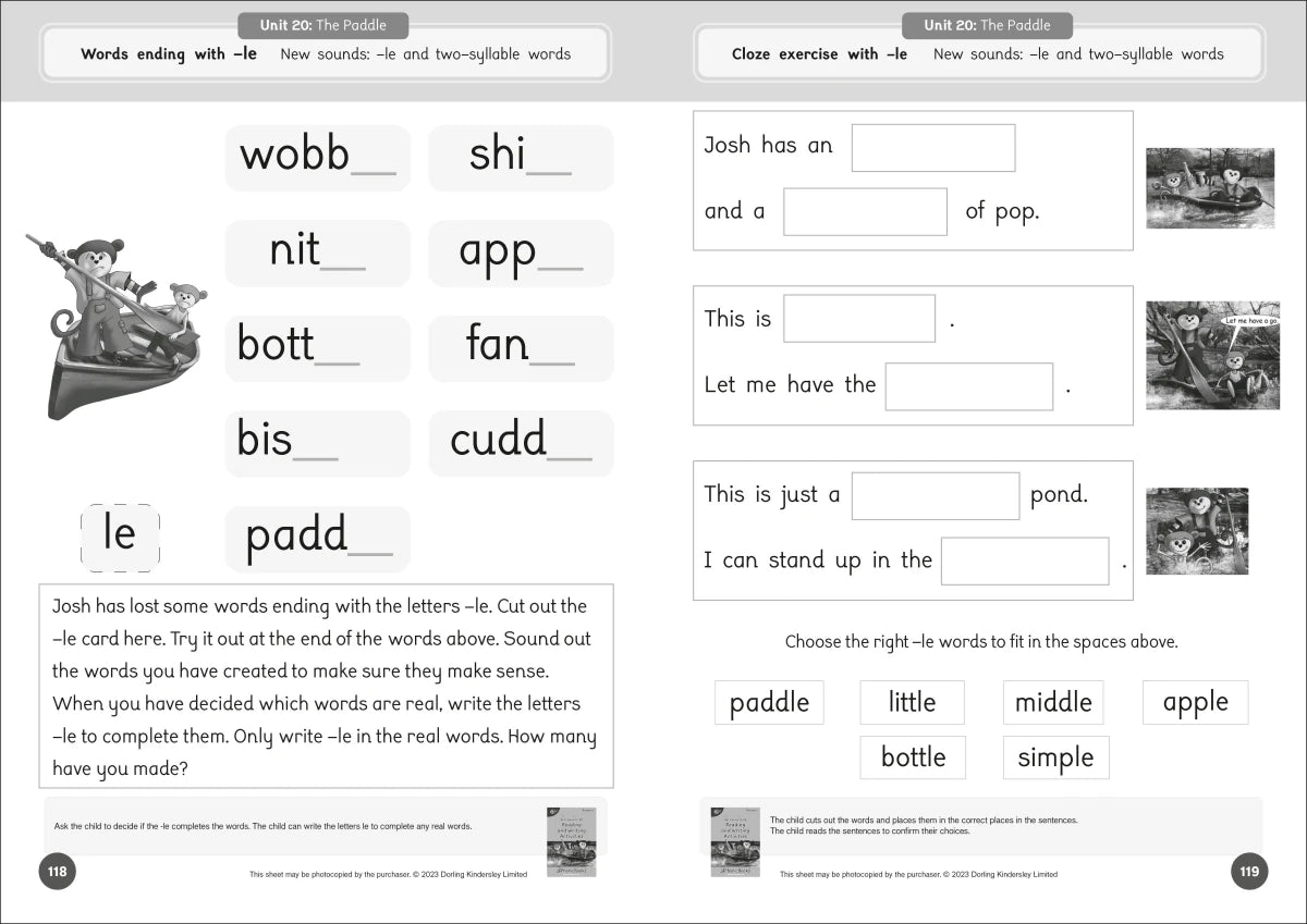 Phonic Books Dandelion Readers Reading and Writing Activities Set 1 Units 11-20 Pip Gets Rich (Two Letter Spellings sh, ch, th, ng, qu, wh, -ed, -ing, -le) US - Paperback / softback