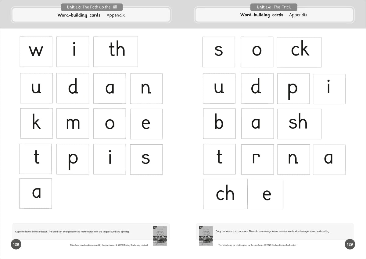 Phonic Books Dandelion Readers Reading and Writing Activities Set 1 Units 11-20 Pip Gets Rich (Two Letter Spellings sh, ch, th, ng, qu, wh, -ed, -ing, -le) US - Paperback / softback