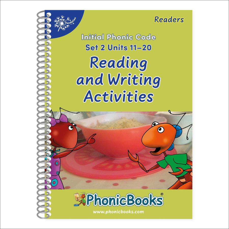 Phonic Books Dandelion Readers Reading and Writing Activities Set 2 Units 11-20 Twin Chimps (Two Letter Spellings sh, ch, th, ng, qu, wh, -ed, -ing, -le)-Children’s / Teenage fiction: School stories-買書書 BuyBookBook