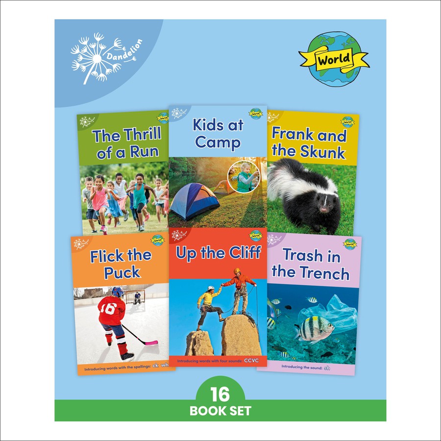 Phonic Books Dandelion World Stages 8-15 (Words with Four Sounds CVCC)-Children’s / Teenage fiction: General and modern fiction-買書書 BuyBookBook