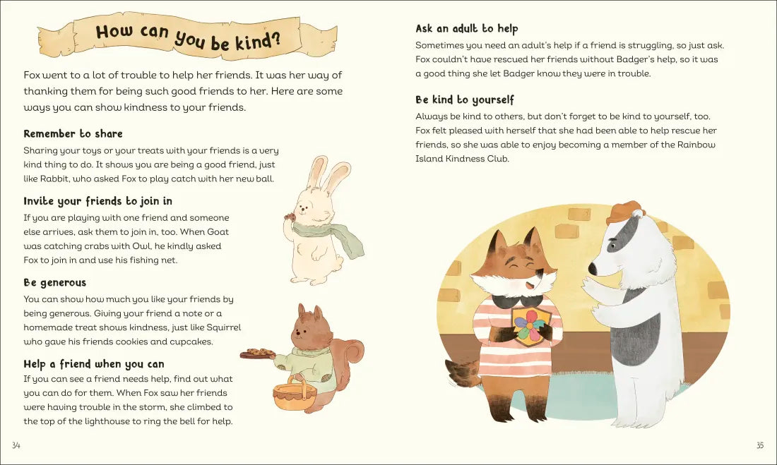 Kindness Club Fox Says Thank You US - Hardback