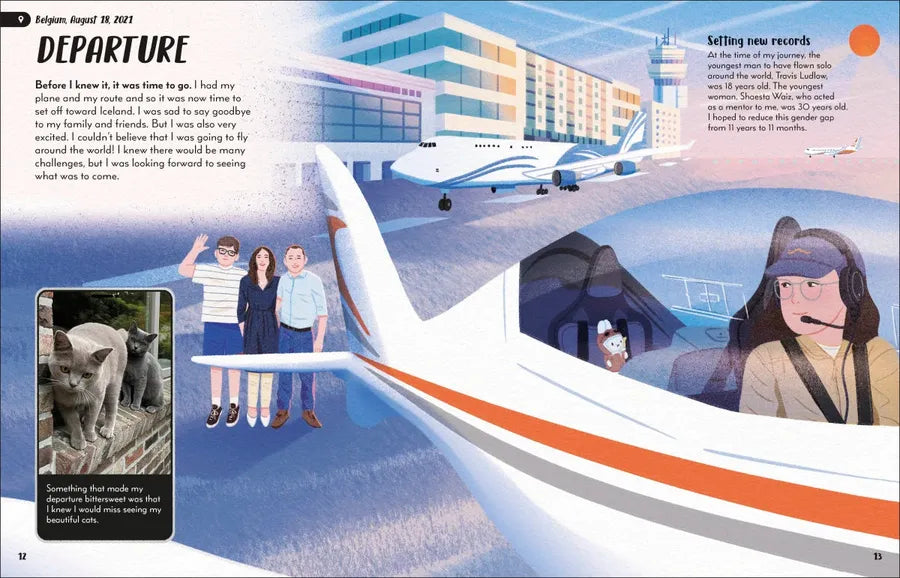 I Flew Around the World US - Hardback