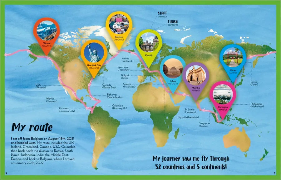 I Flew Around the World US - Hardback