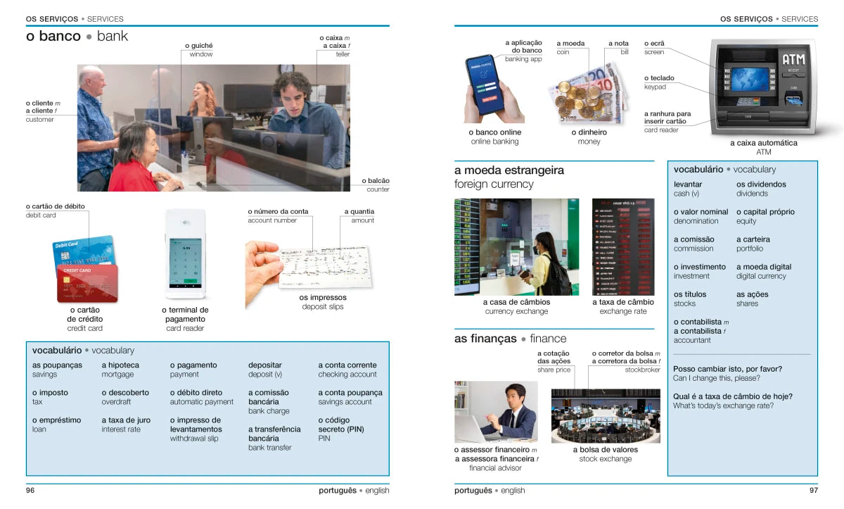 Portuguese - English Bilingual Visual Dictionary US - Paperback / softback