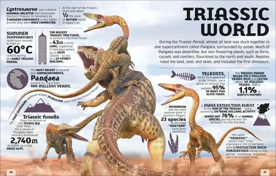 Our World in Numbers Dinosaurs & Other Prehistoric Life US - Hardback