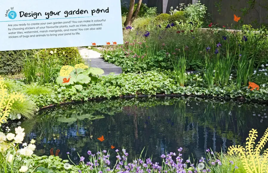 Ultimate Sticker Book Garden Pond US - Paperback / softback