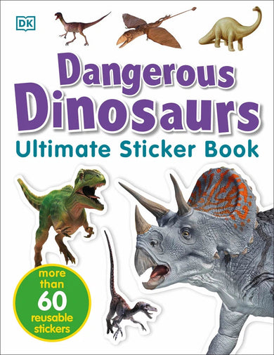 Ultimate Sticker Book: Dangerous Dinosaurs-Children’s interactive and activity books and kits-買書書 BuyBookBook